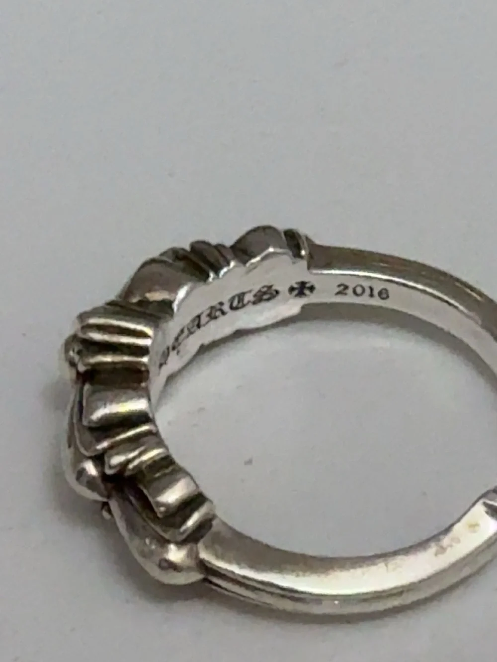 CHROME HEARTS BABY CLASSIC DOUBLE FLORAL RING